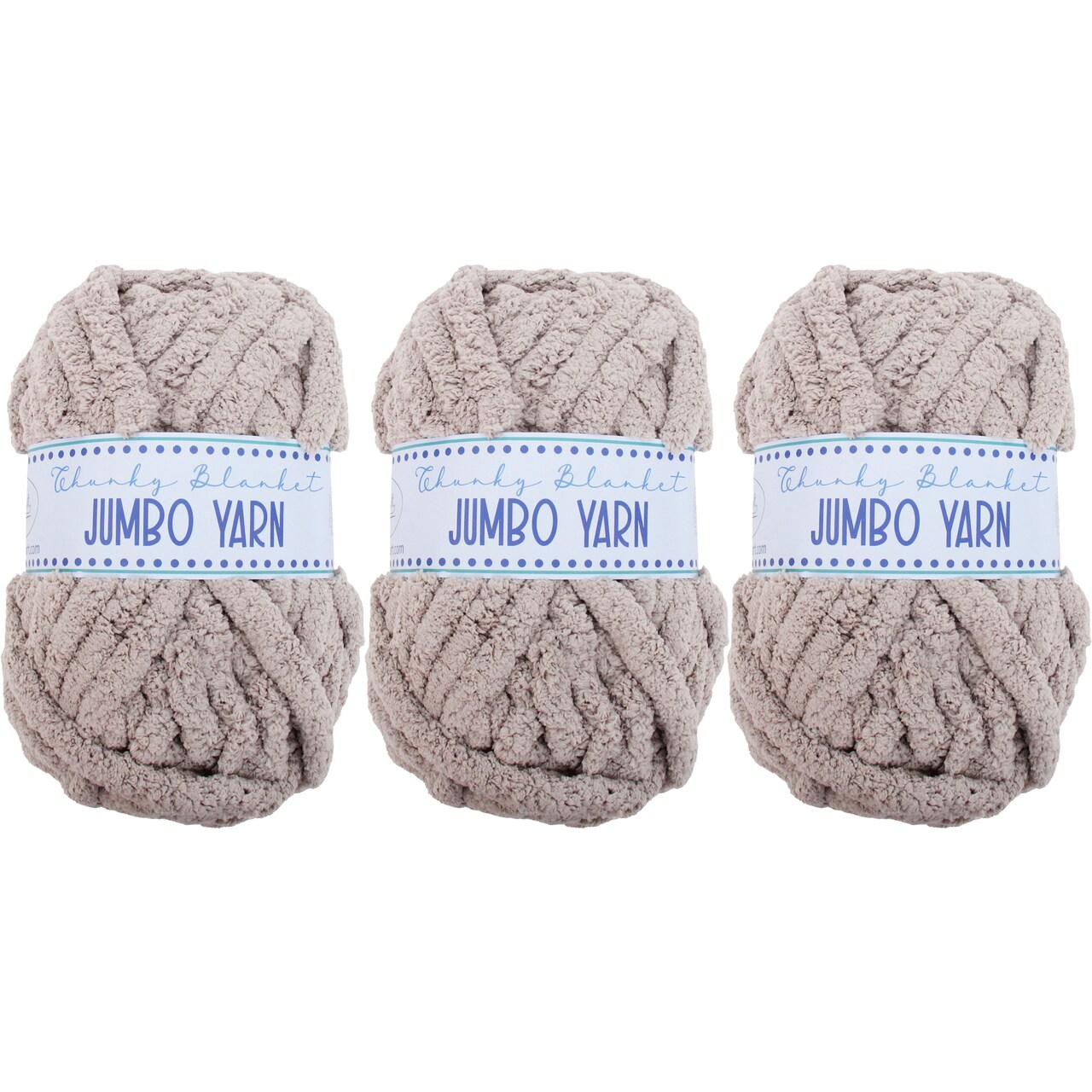 ThreadArt Chunky Chenille Yarn for Hand Knitting – Jumbo Blanket Yarn, Soft Thick Polyester Chenille for Arm Knitting, DIY Throws, Pillows & Pet Beds – 26–27 Yards, 8 oz -Available in Singles, 3 Pack, and 6 Pack